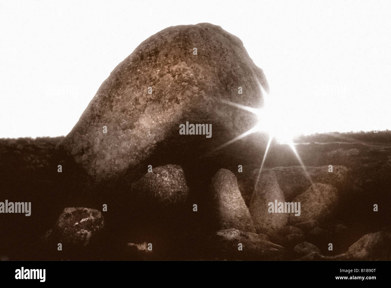 King Arthurs stone on the gower peninsula in south wales Stock Photo