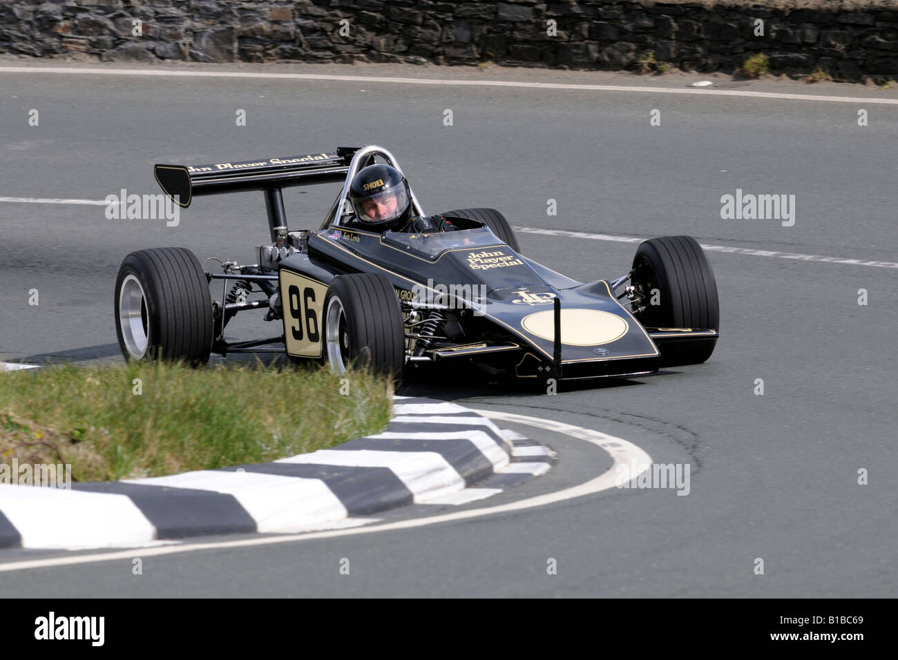 Lotus 61 at the Gooseneck Isle of Man. Kaupthing Singer & Friedlander Manx Classic Hill Climb event . Stock Photo