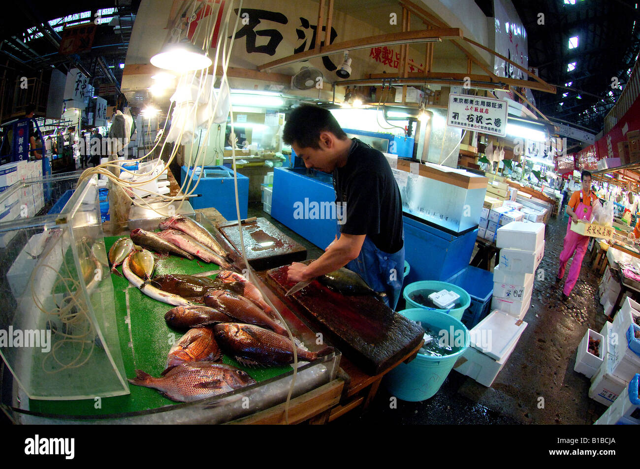 Fish shop owners hires stock photography and images Alamy