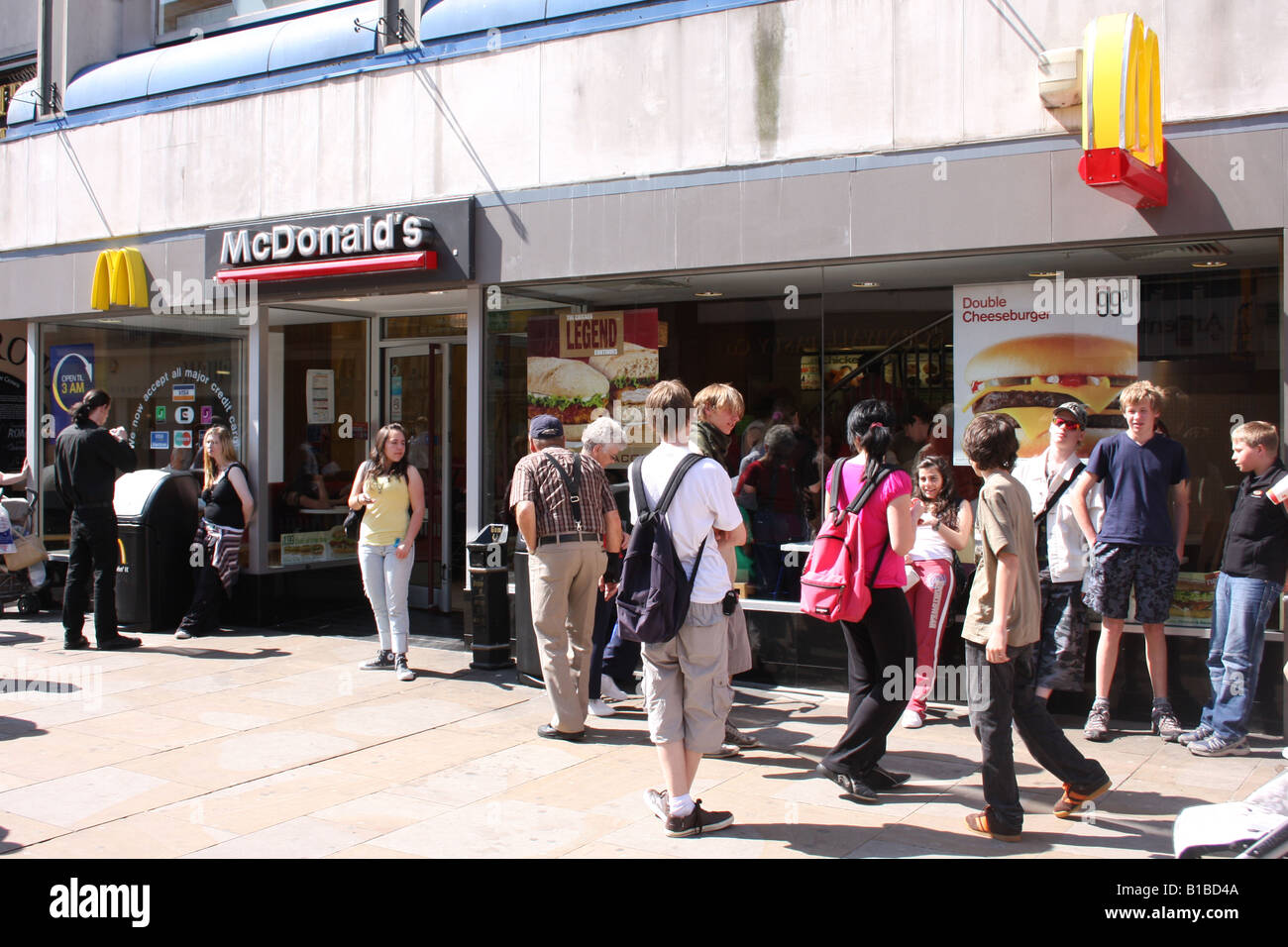 Oxford's busy Mcdonalds restaurant Stock Photo Alamy