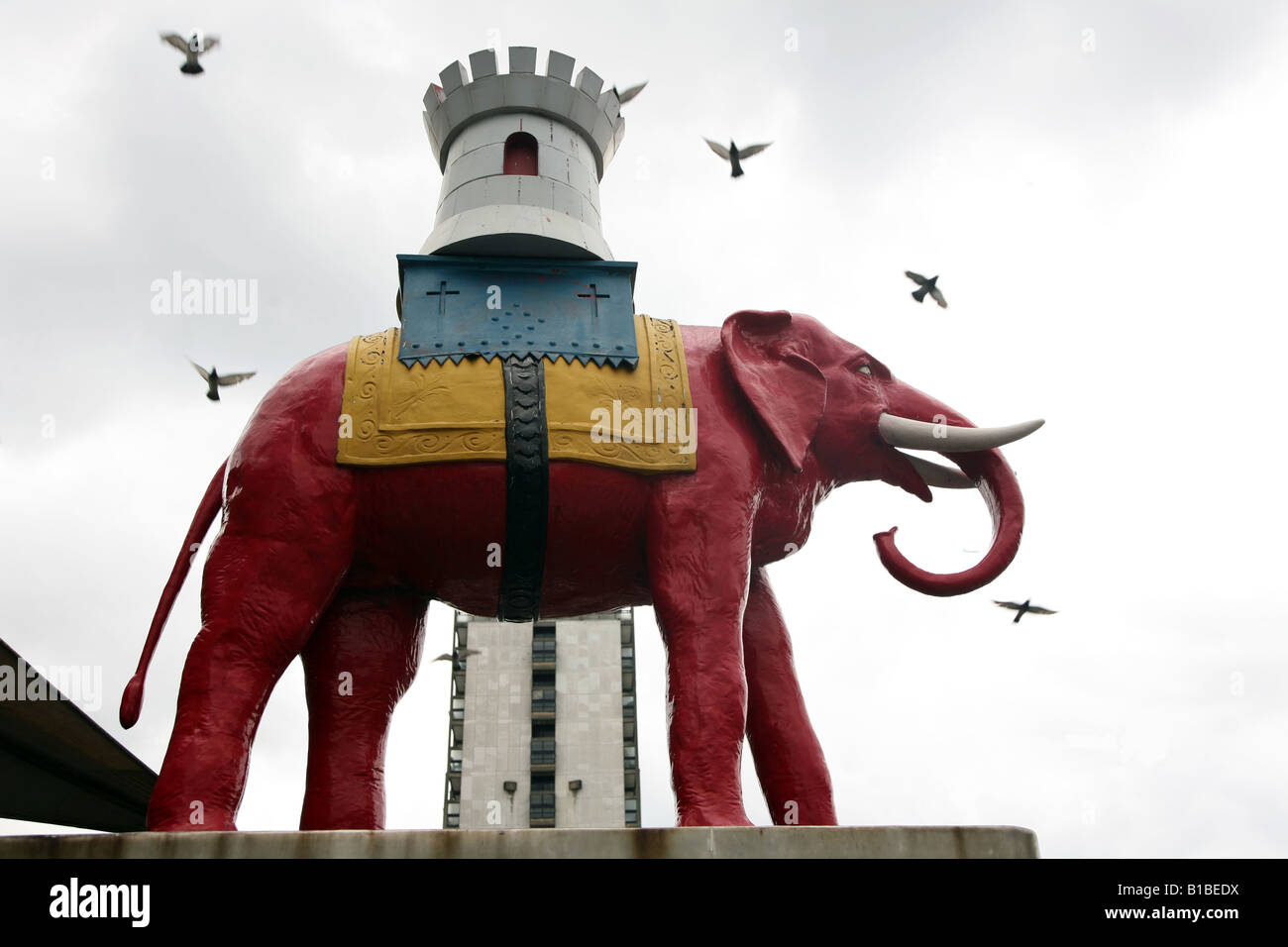 The Elephant and Castle statue at the Elephant and Castle shopping