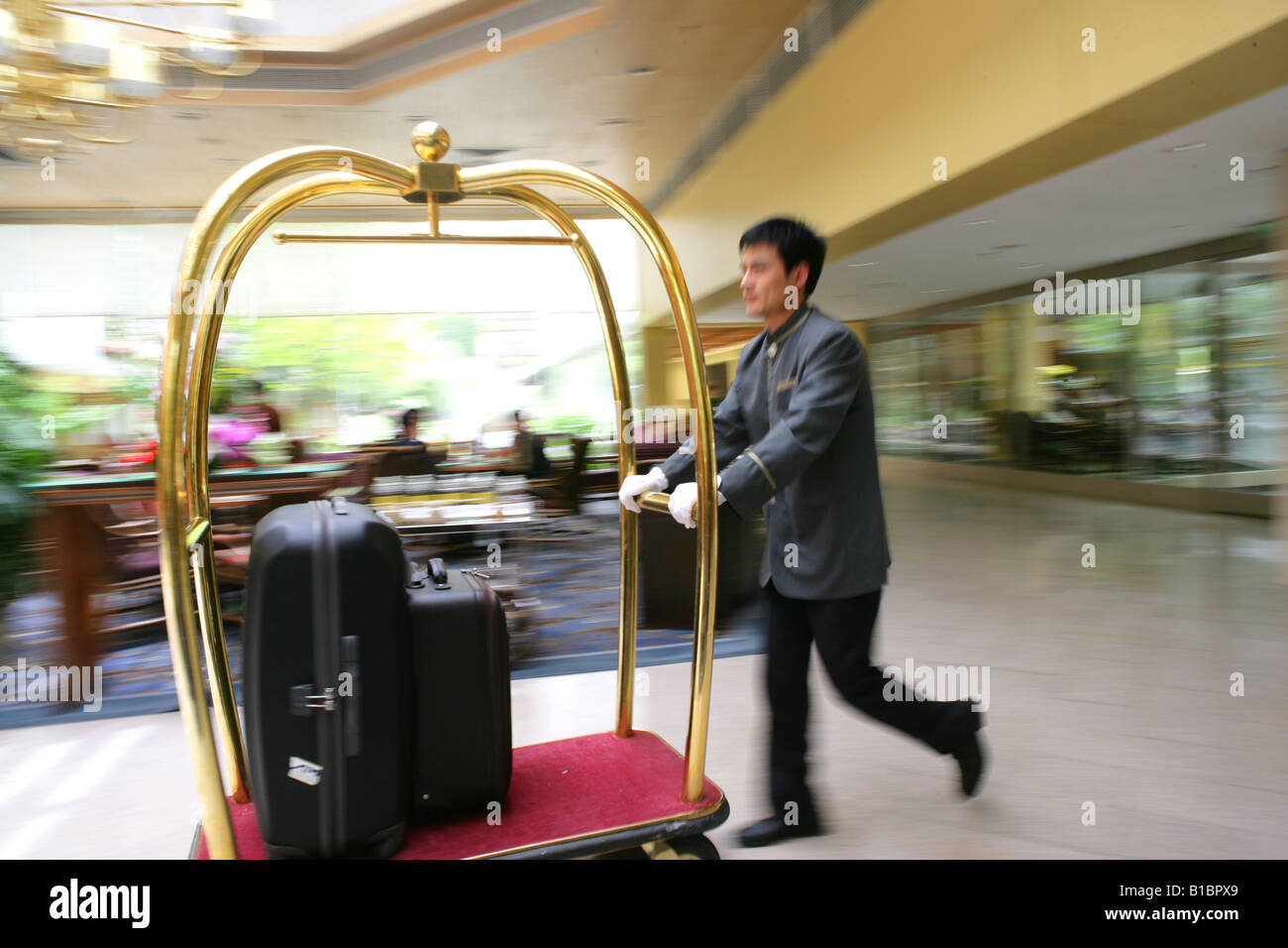 bellhop luggage cart