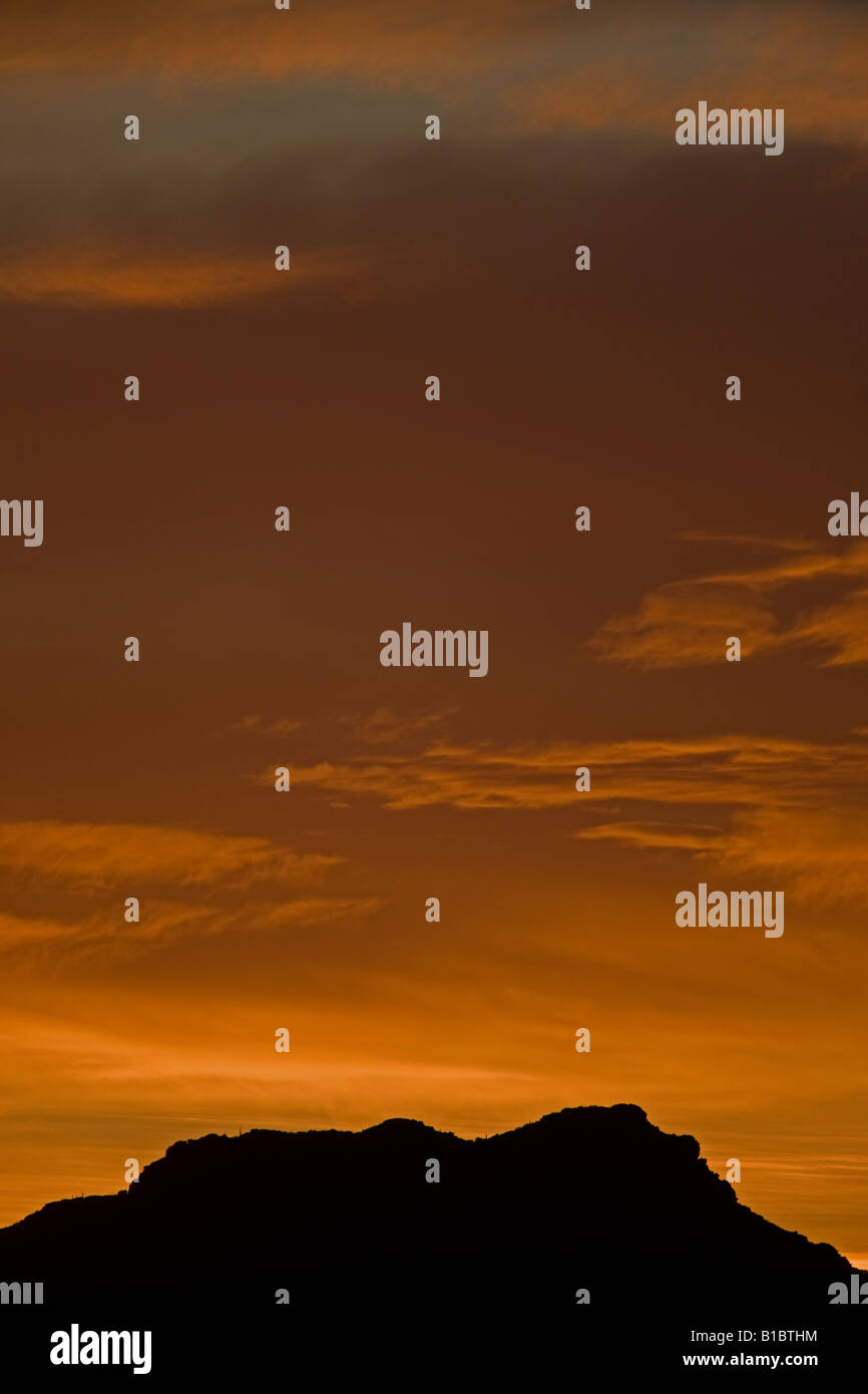 Sunset in Sonoran Desert of Arizona Stock Photo - Alamy