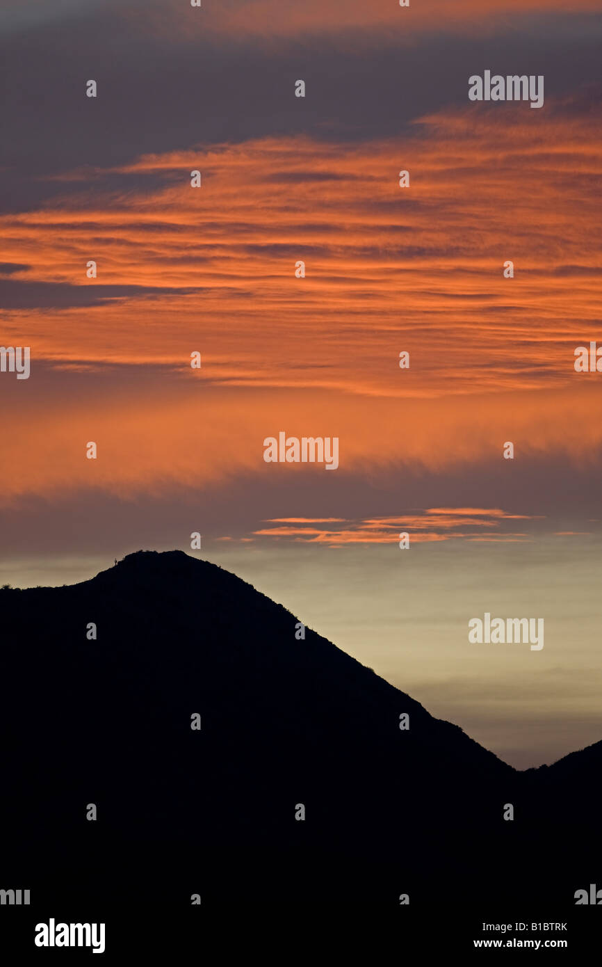 Sunset in Sonoran Desert of Arizona Stock Photo - Alamy