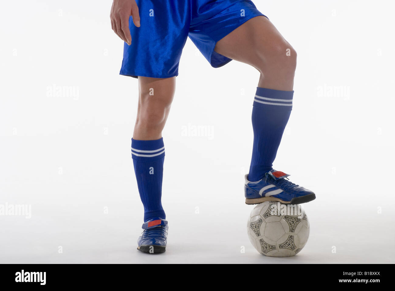 Legs of soccer player Stock Photo Alamy