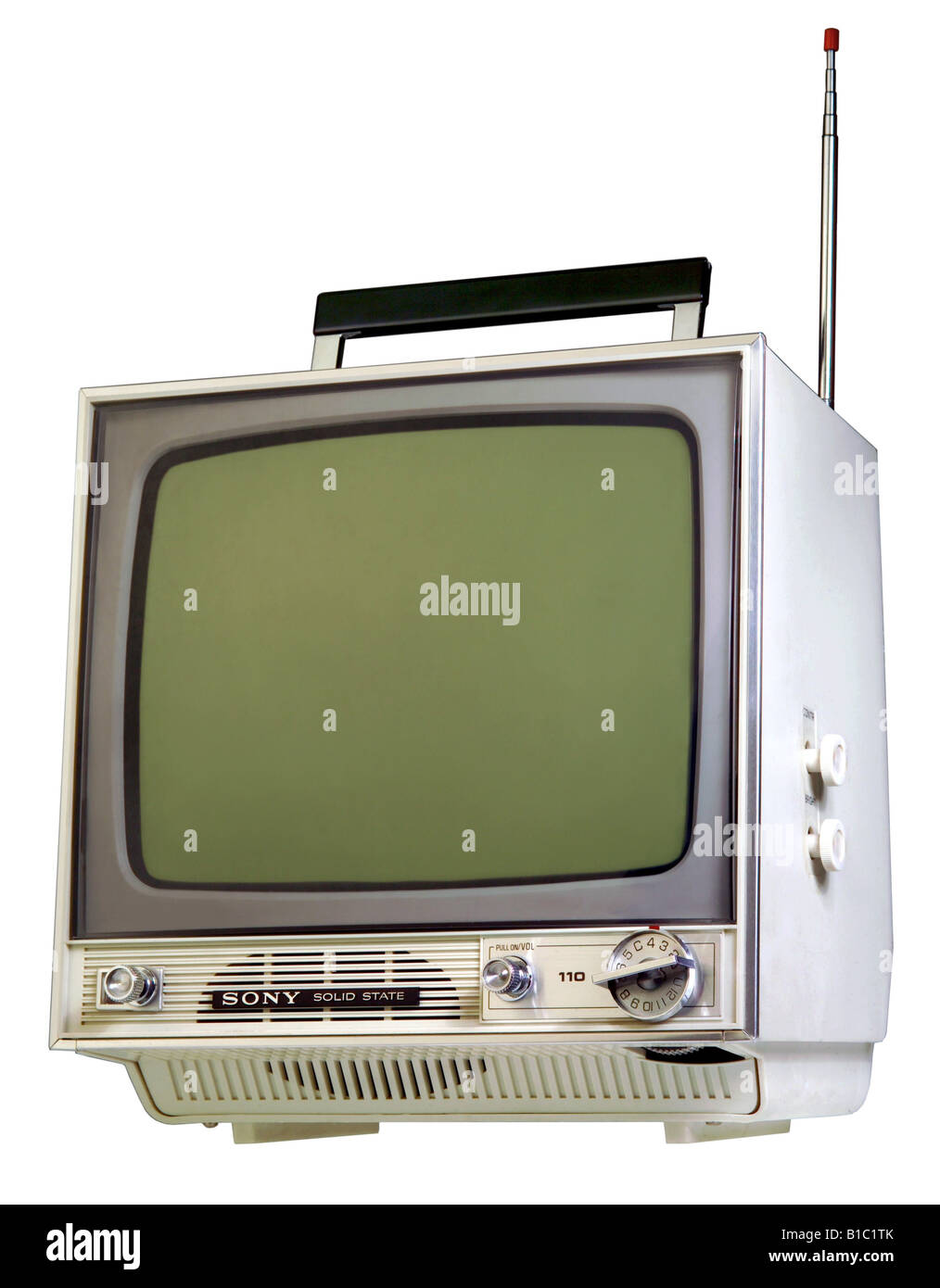 broadcast, television, TV set, model Sony Transistor TV-110 UET Stock ...