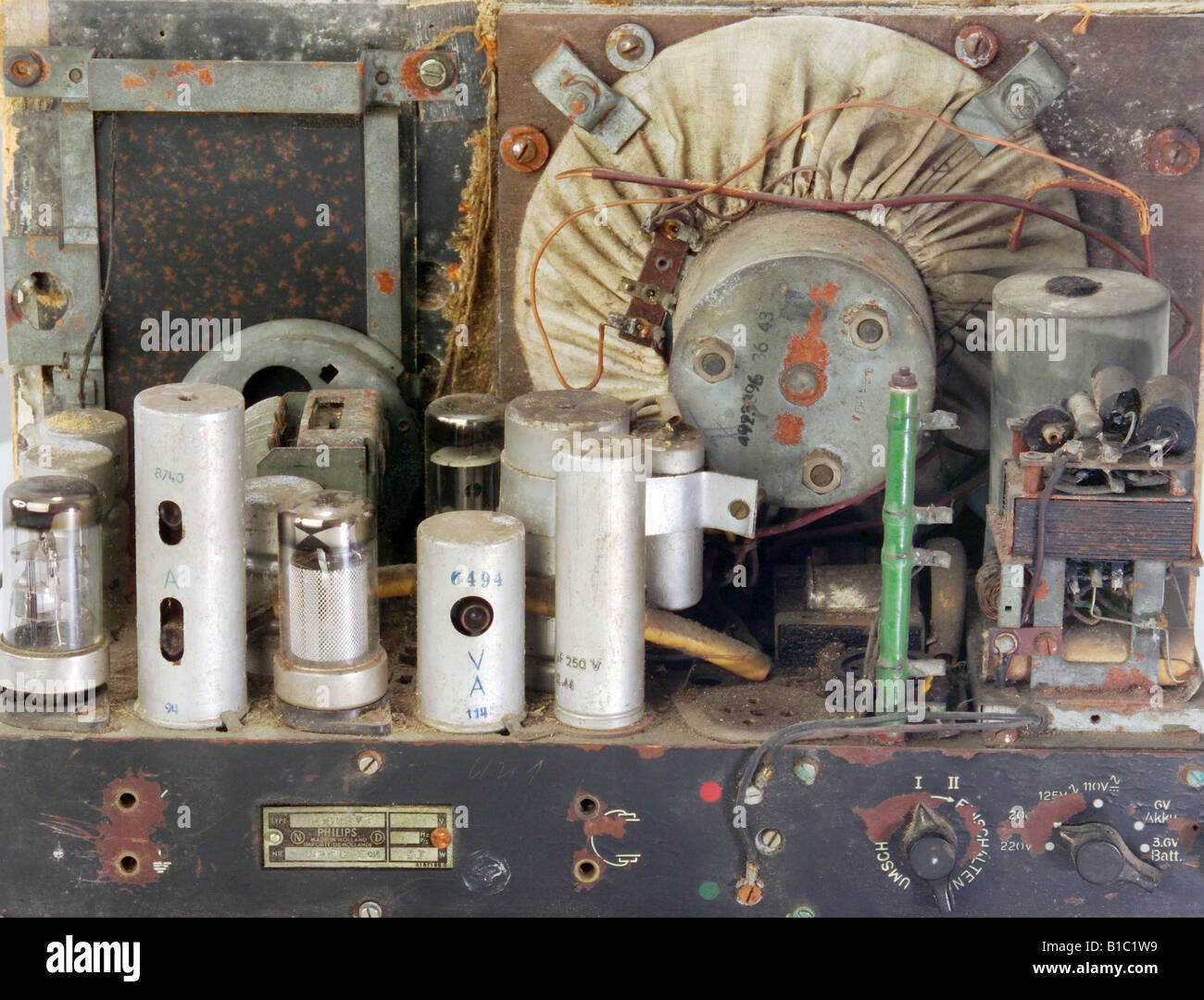 broadcast, radio, radio sets, type, Philips typ 156 UBV, Netherlands, circa  1940 Stock Photo - Alamy