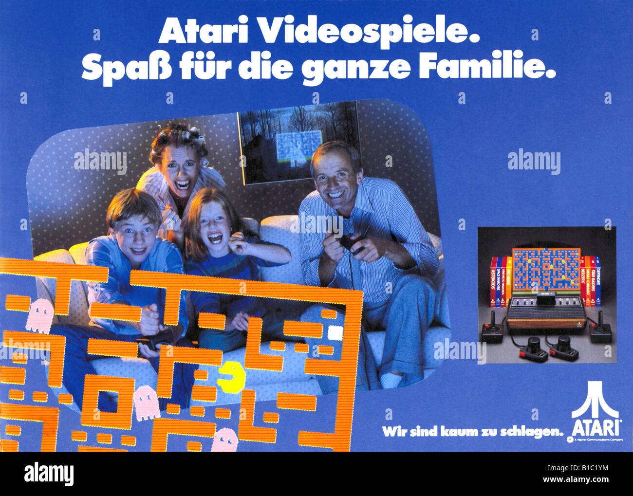computing / electronics, advertising, computer game, Atari 2600 Video Computer System, USA, 1978, Stock Photo