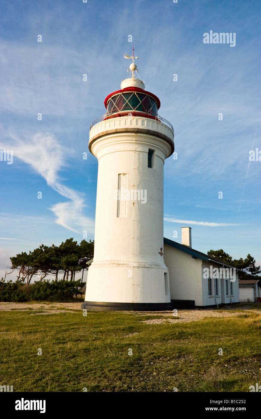 Sletterhage lighthouse in Denmark Stock Photo