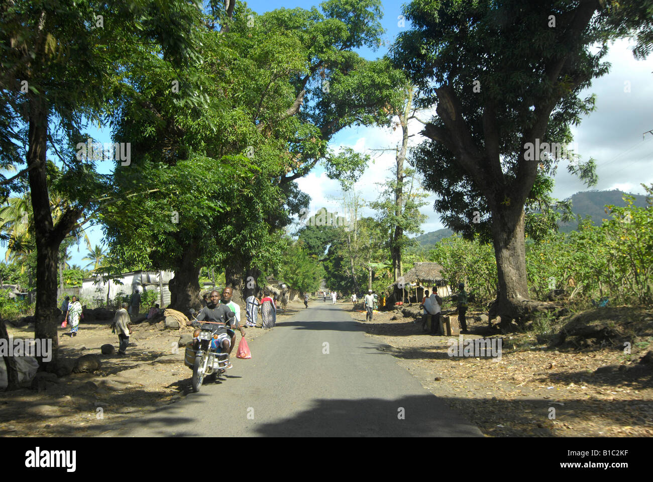 geography / travel, Comoros, Anjouan, street scenes, road, Additional-Rights-Clearance-Info-Not-Available Stock Photo