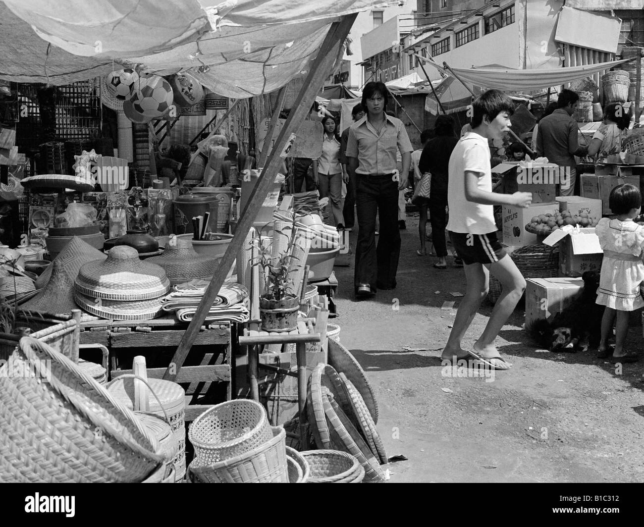 Stanley Market Hong Kong Island 1976 Stock Photo Alamy