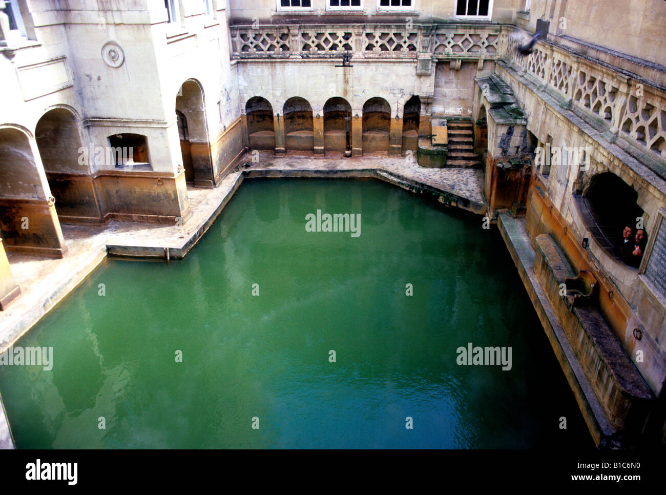 The Roman Baths Bath Somerset The Kings Bath UK England historical