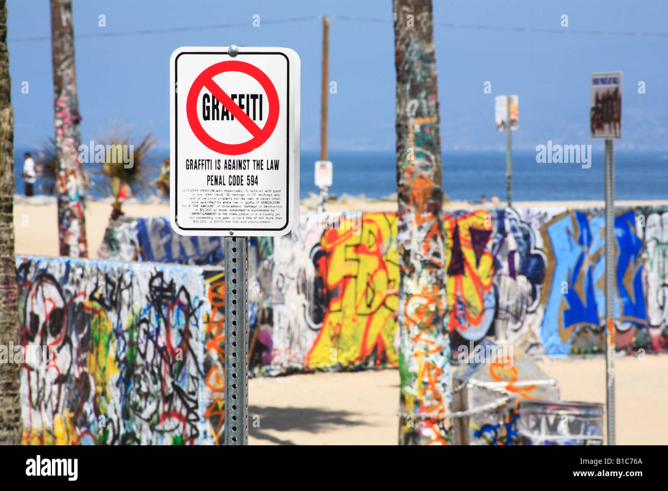 Graffiti in Venice Beach, California Stock Photo Alamy
