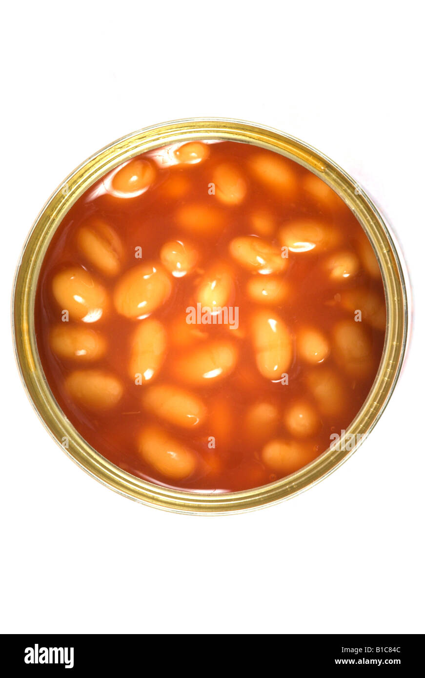 Can of Sainsbury s Baked Beans Stock Photo Alamy