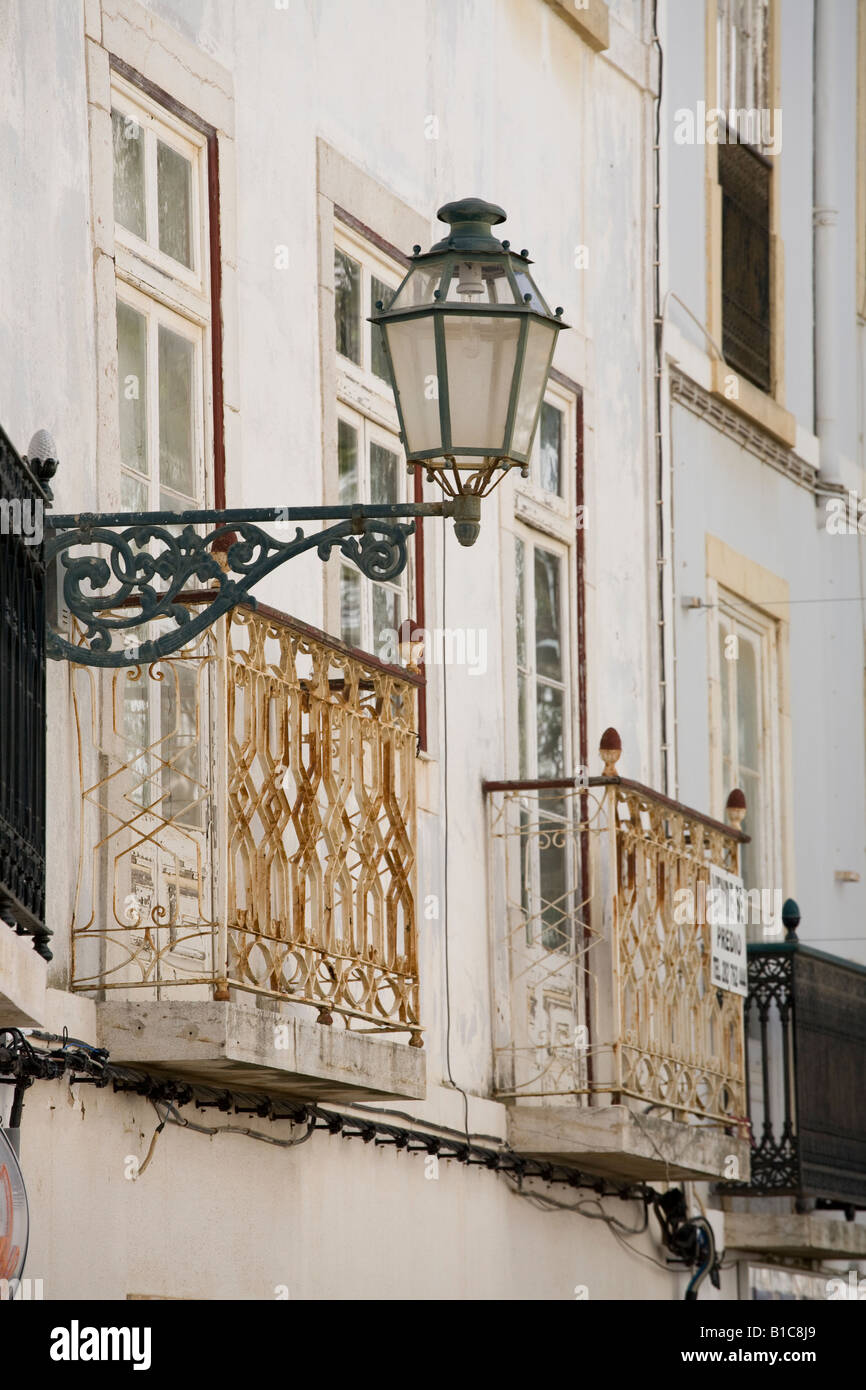 Streetlamp in Lagos Algarve Portugal Stock Photo