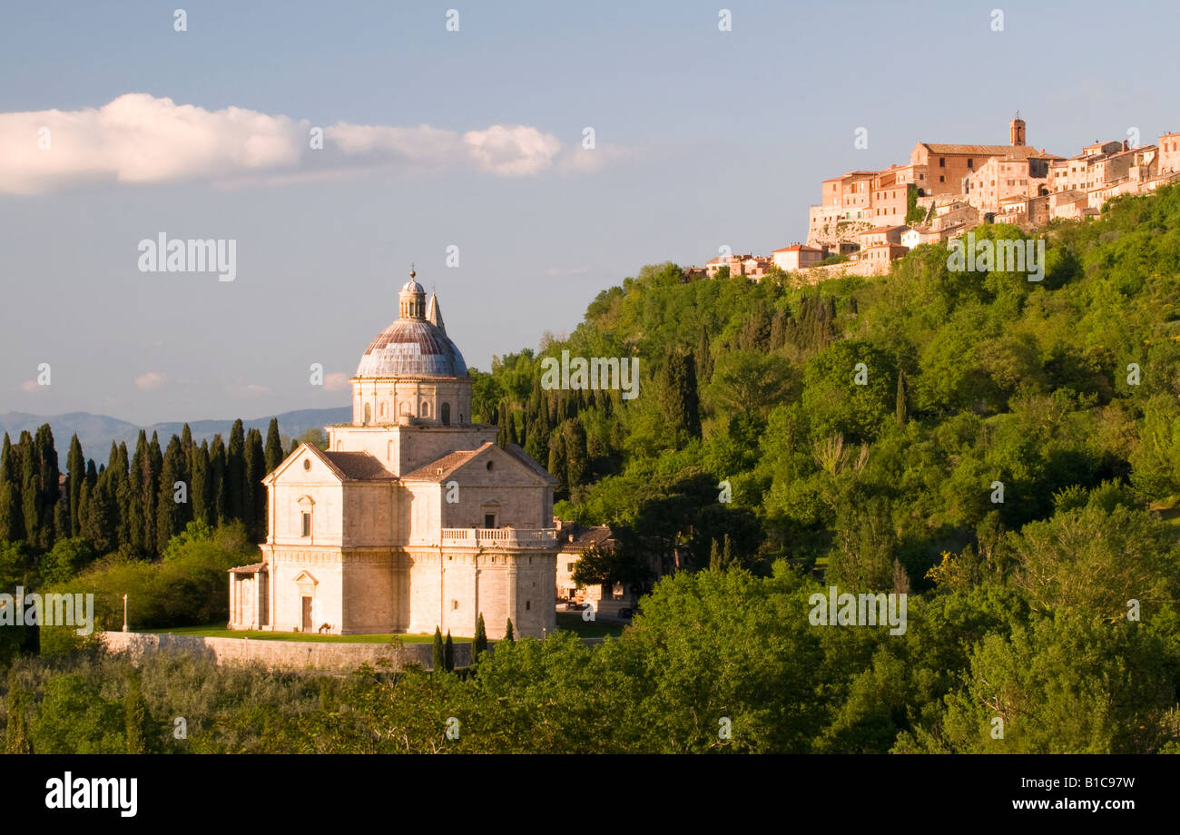 Sanctuary of the Madonna di San Biagio and Montepulciano Valle de Orcia ...