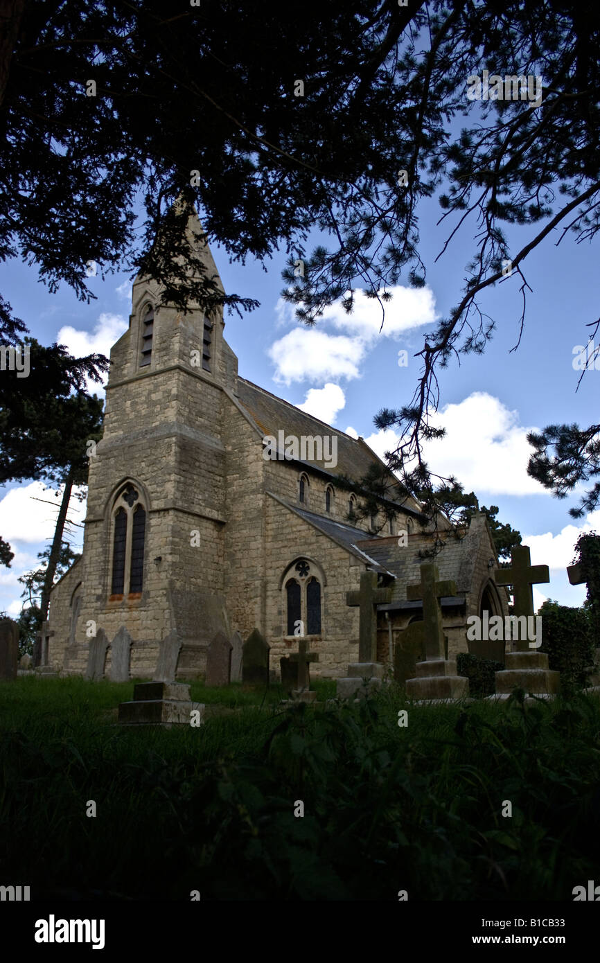 Image of a beautiful old church in Lincolnshire UK Stock Photo