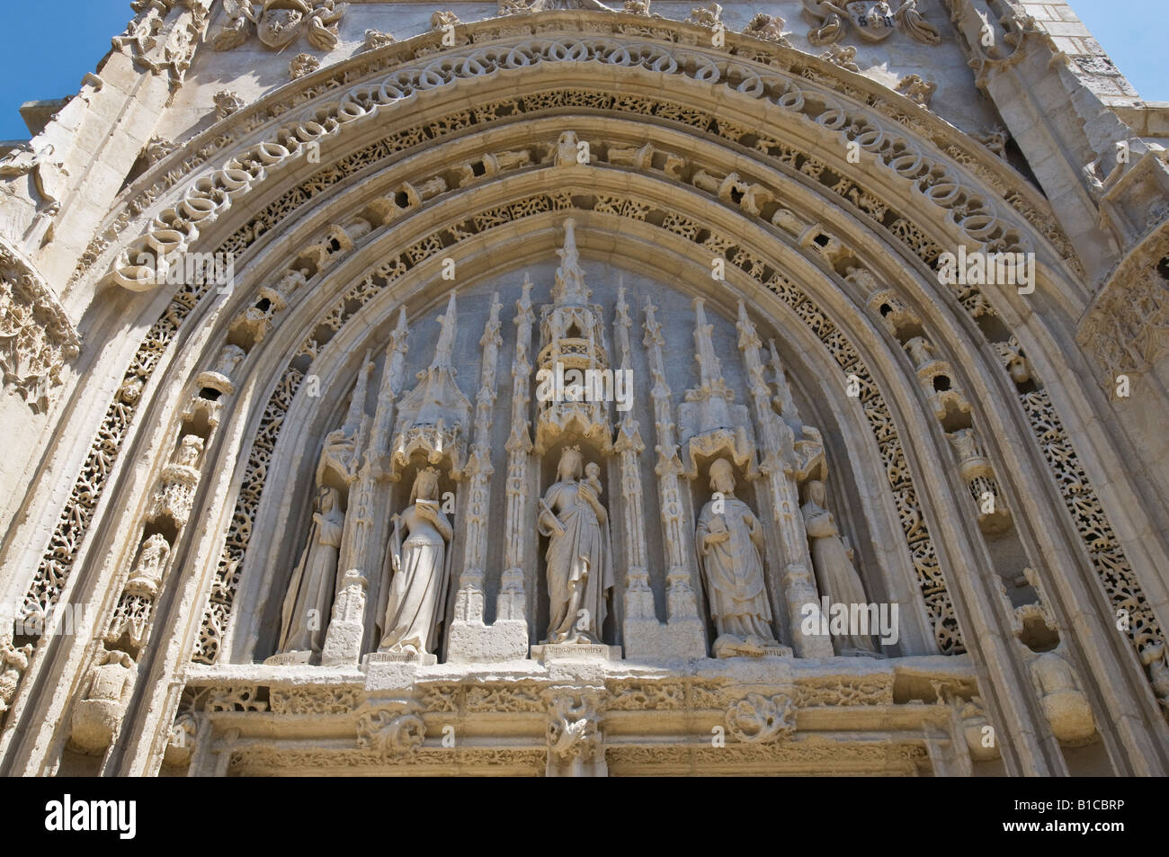 11-15th century Sainte Radegonde church, Poitiers, Vienne, France. Stock Photo