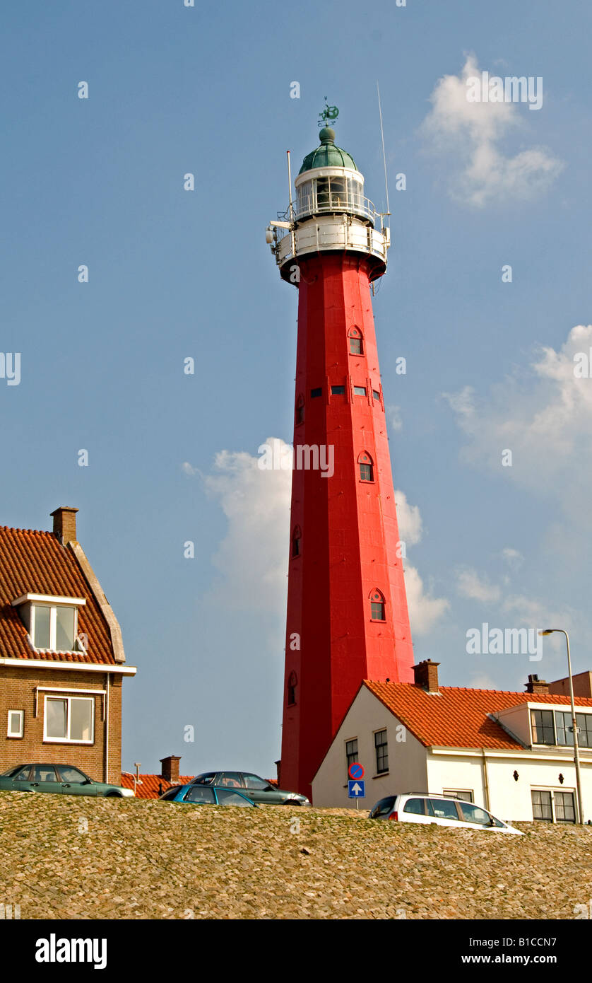 Pharos Lighthouse Light house Scheveningen Netherlands the Hague South Holland Dutch Port Harbour Stock Photo