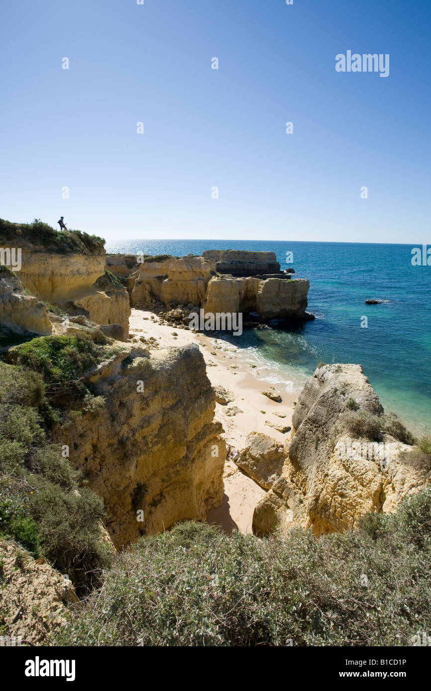 Praia Castelo Algarve Portugal Stock Photo