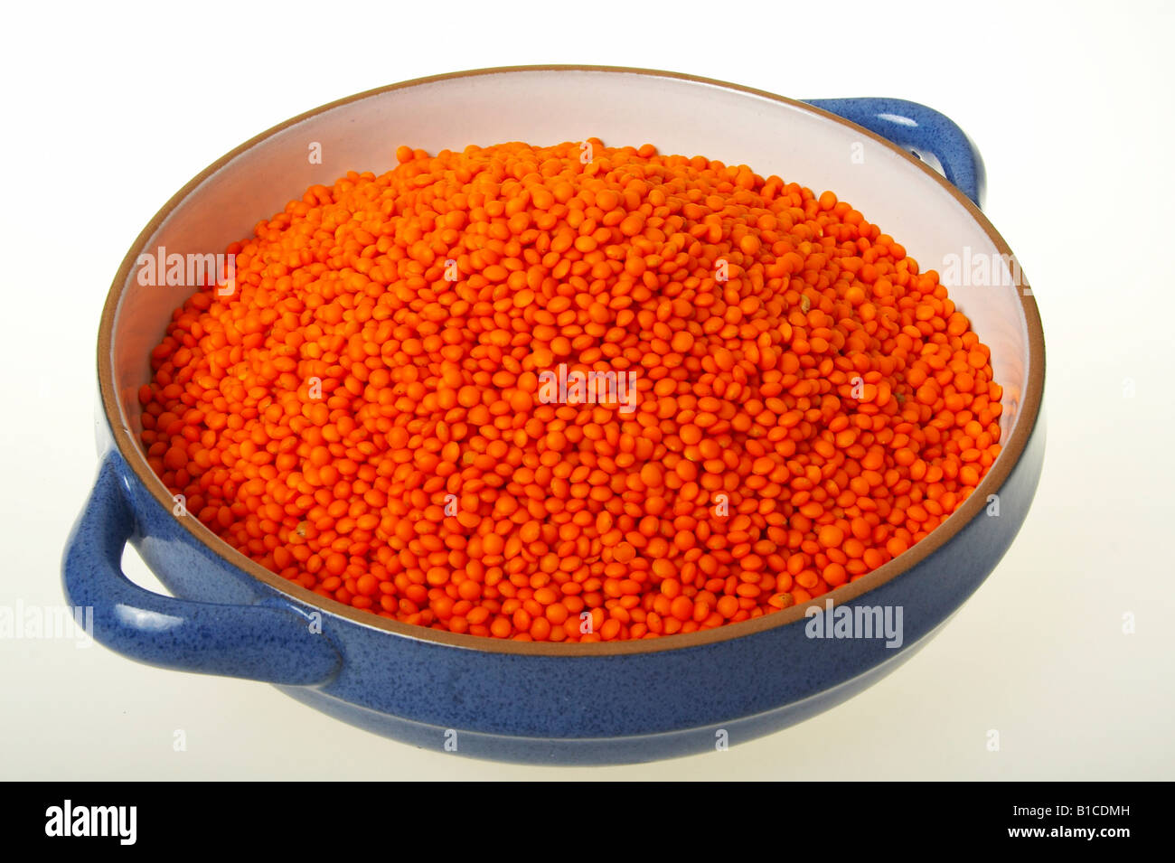 Gefäss with red lentils Stock Photo