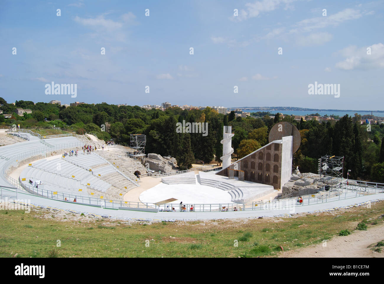 Teatro Greco, The Parco Archeologico, Siracusa, Sicily, Italy Stock Photo