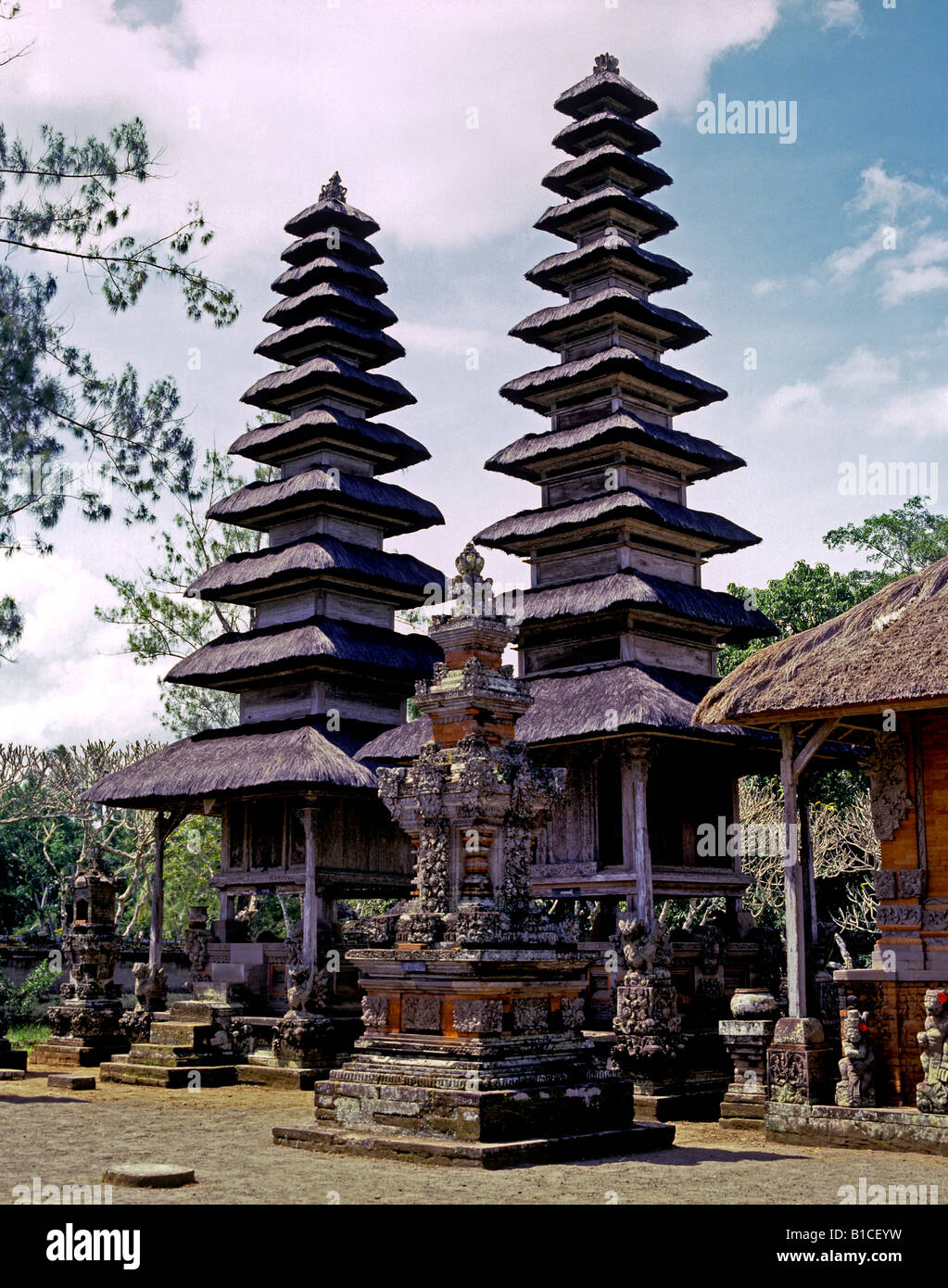 Temple 0751 Hindu Dharma Bali Indonesia Stock Photo