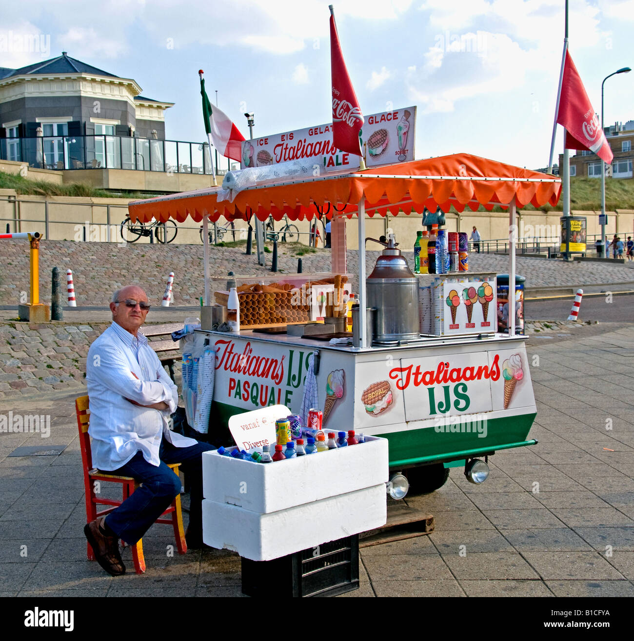 Ice Cream Scheveningen Netherlands the Hague South Holland Dutch Port
