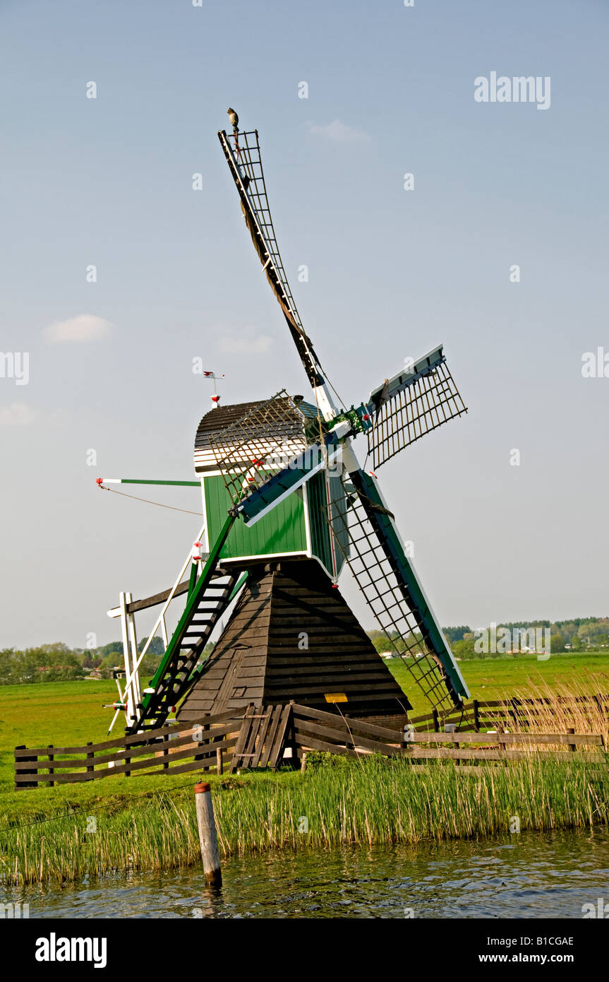 Windmill Holland Haarlemmermeer Netherlands Holland Stock Photo