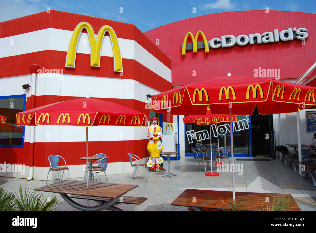 McDonalds Restaurant, Siracusa, Sicily, Italy Stock Photo