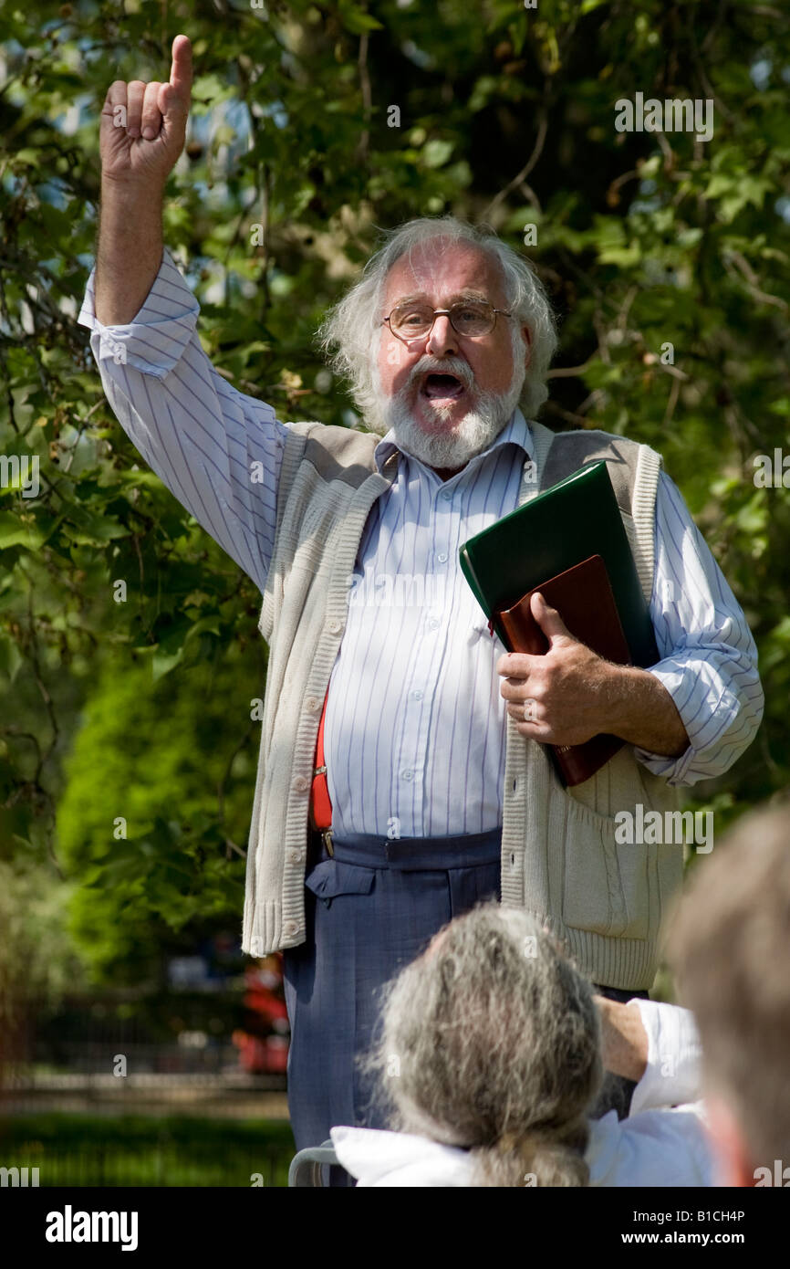 Preacher. Speakers Corner, Hyde Park, London, England Stock Photo