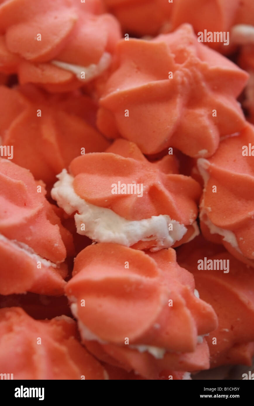 USA Louisiana LA Cajun Country Breaux Bridge Breaux Bridge Bakery pink cookies Stock Photo