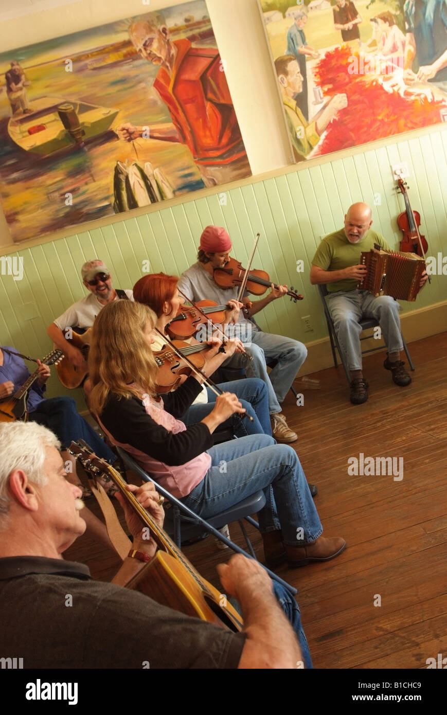 USA Louisiana LA Cajun Country Breaux Bridge Cajun Music Jam Session At ...