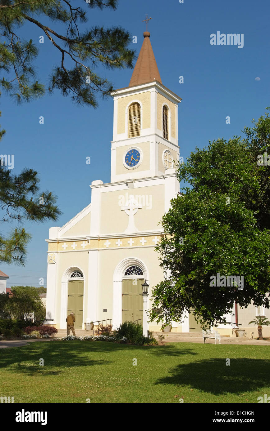 USA Louisiana LA Cajun Country St Martinville Saint Martin du tour Catholic Church on St Martin