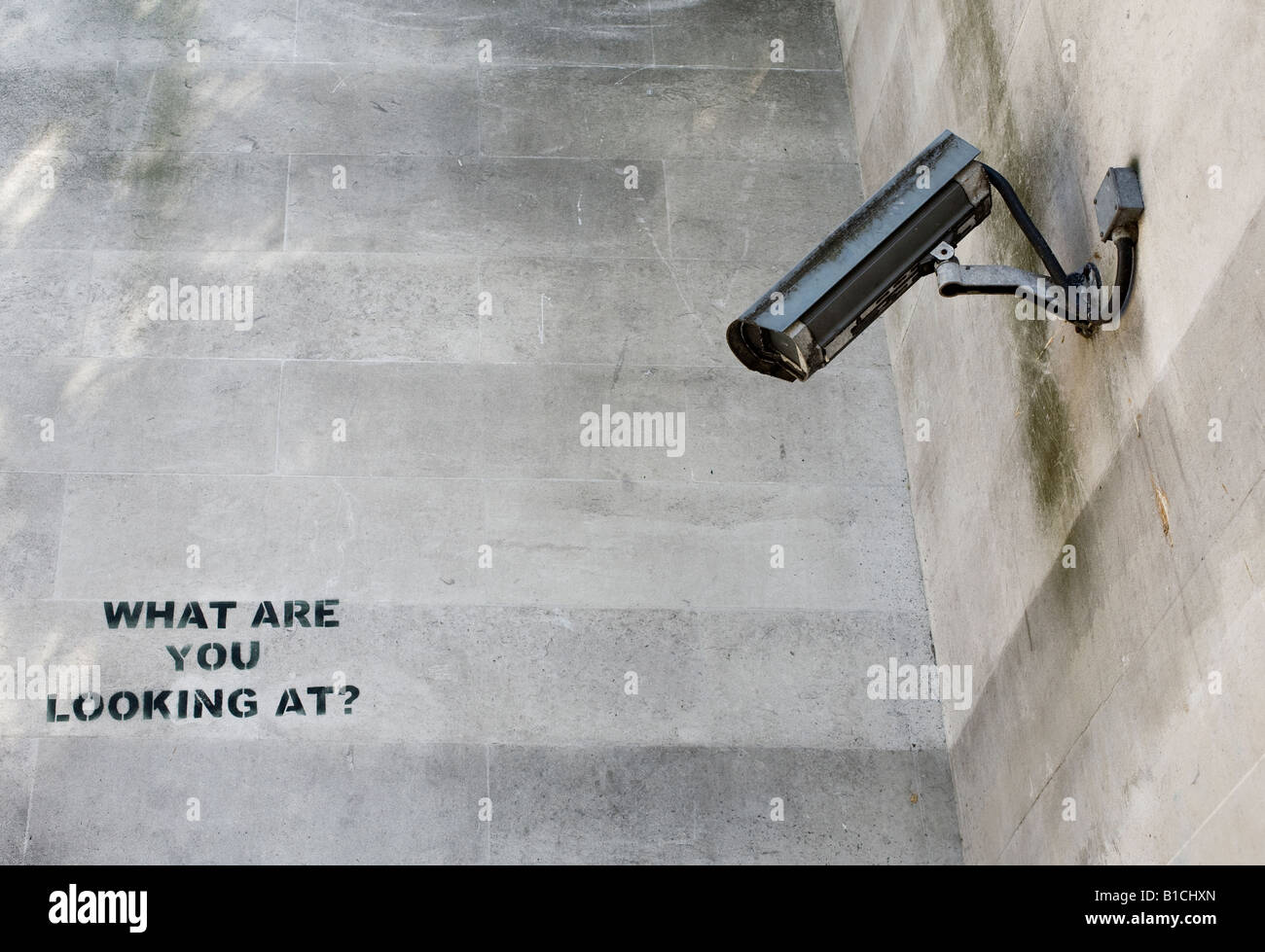 Composite Image Of Stencil Graffiti >> Cctv Camera And What Are You Looking At Stencil Graffiti By Banksy Composite Image Of Stencil Graffiti >> Cctv Camera And What Are You Looking At Stencil Graffiti By Banksy