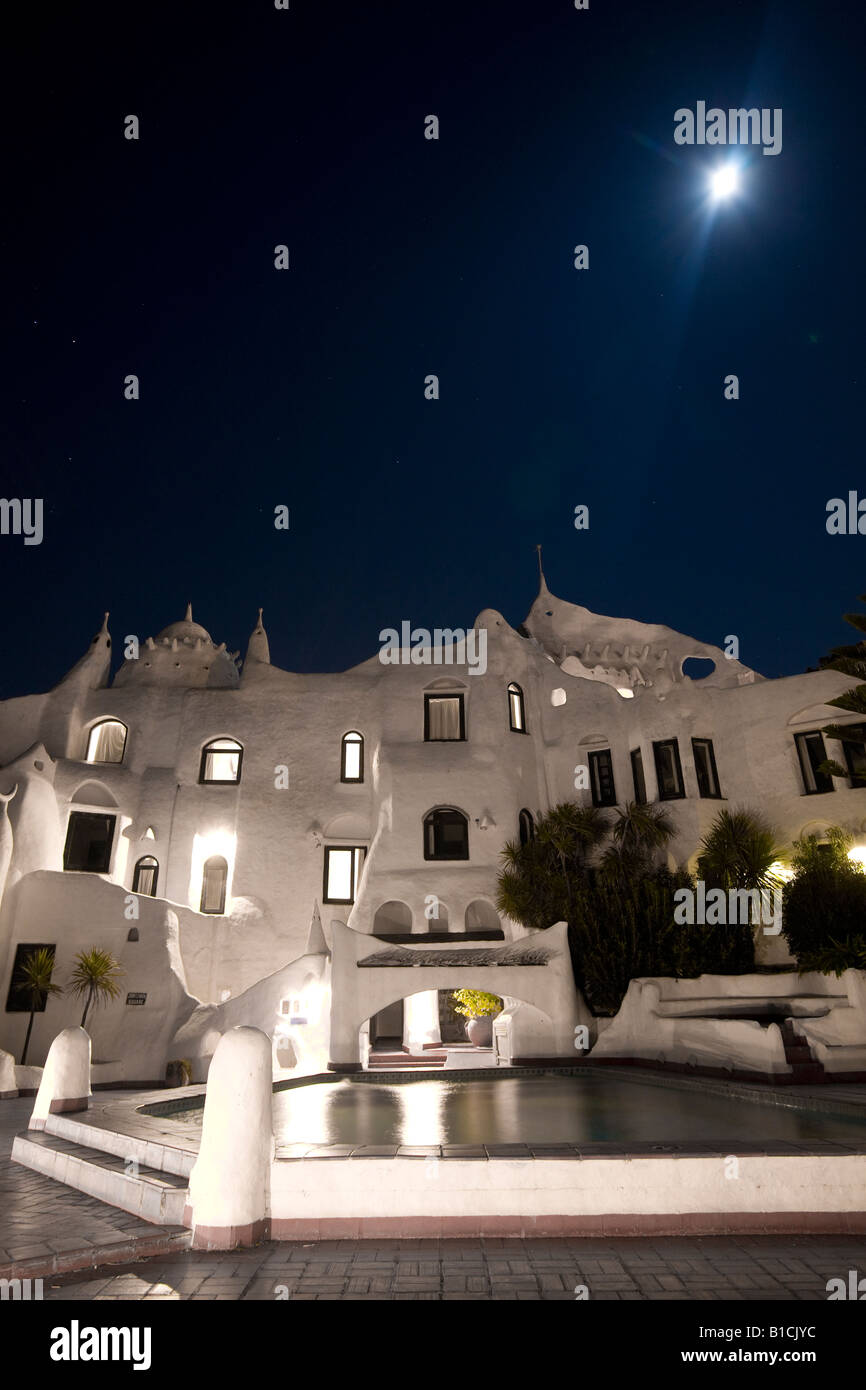 Nightshot of Casapueblo Punta del Este Uruguay Stock Photo