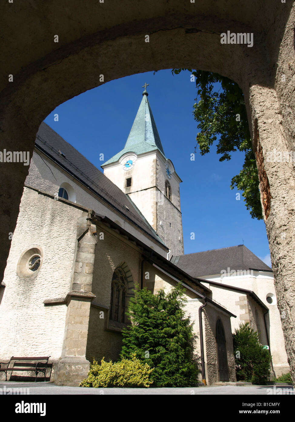 church of Weitra, Austria, Lower Austria, Waldviertel, Weitra Stock Photo