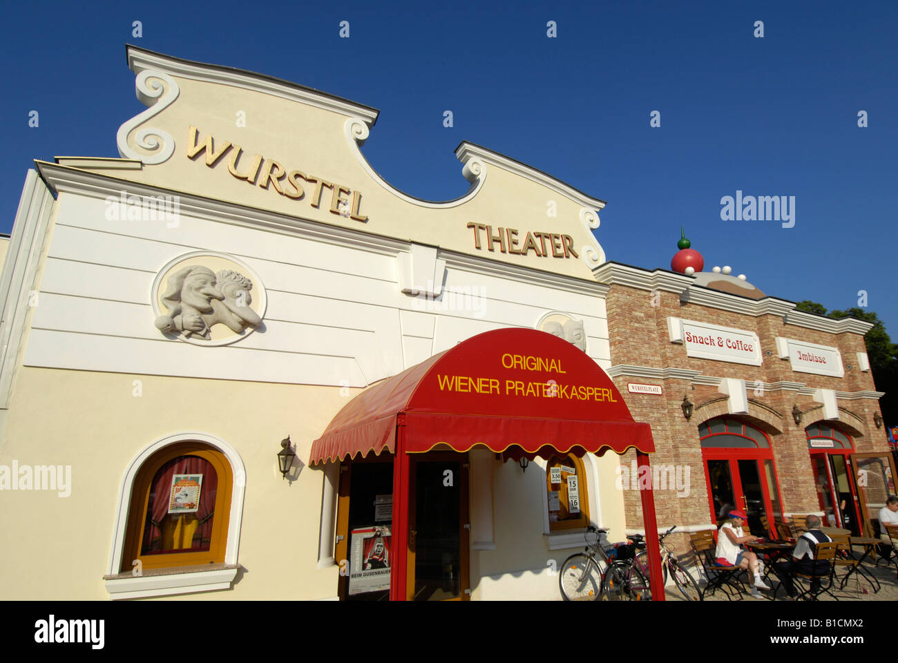 puppet theatre at the amusement park Wiener Prater, Austria, Vienna Stock Photo Alamy