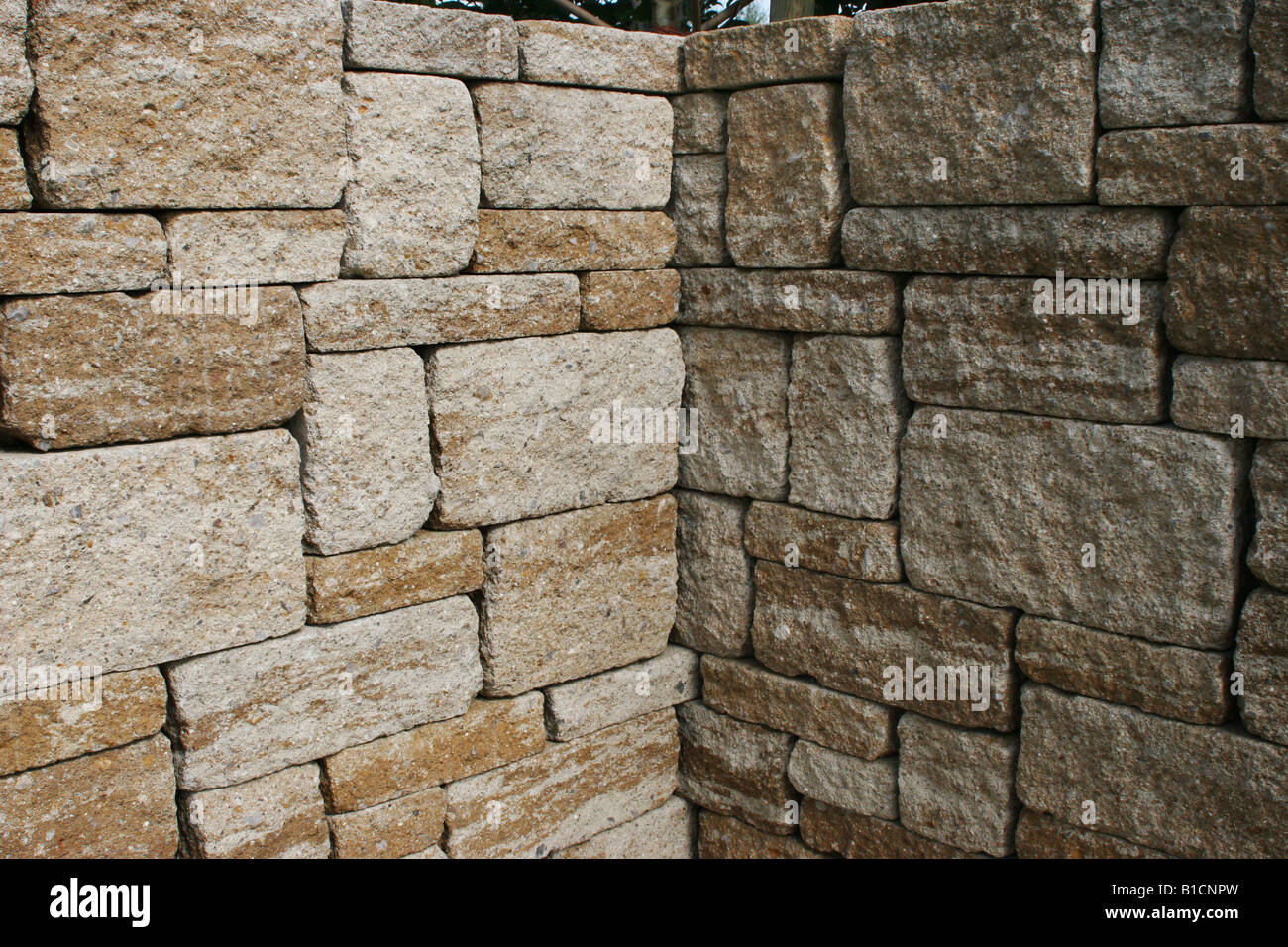 natural stone wall Stock Photo