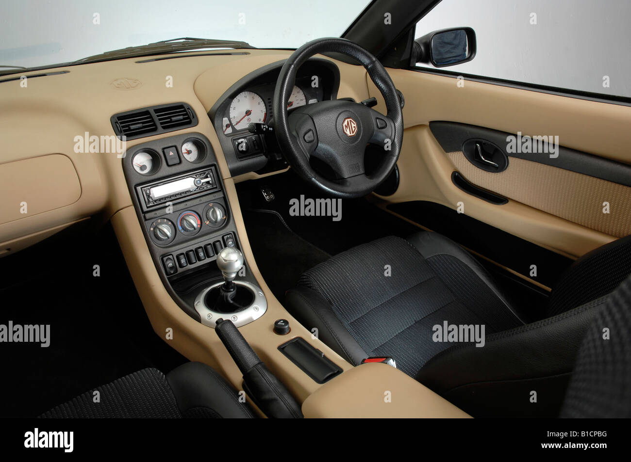 2002 MG TF 160 VVC interior Stock Photo