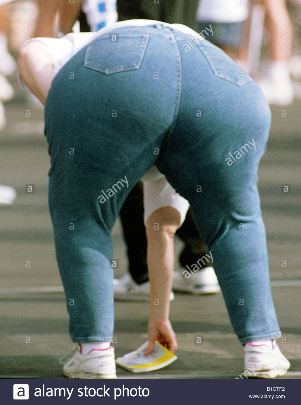 Fat girl bending over