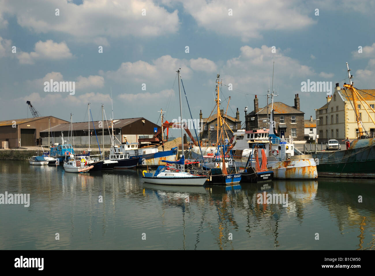 Glasson Dock also known as Glasson is a village in England south of Lancaster Stock Photo
