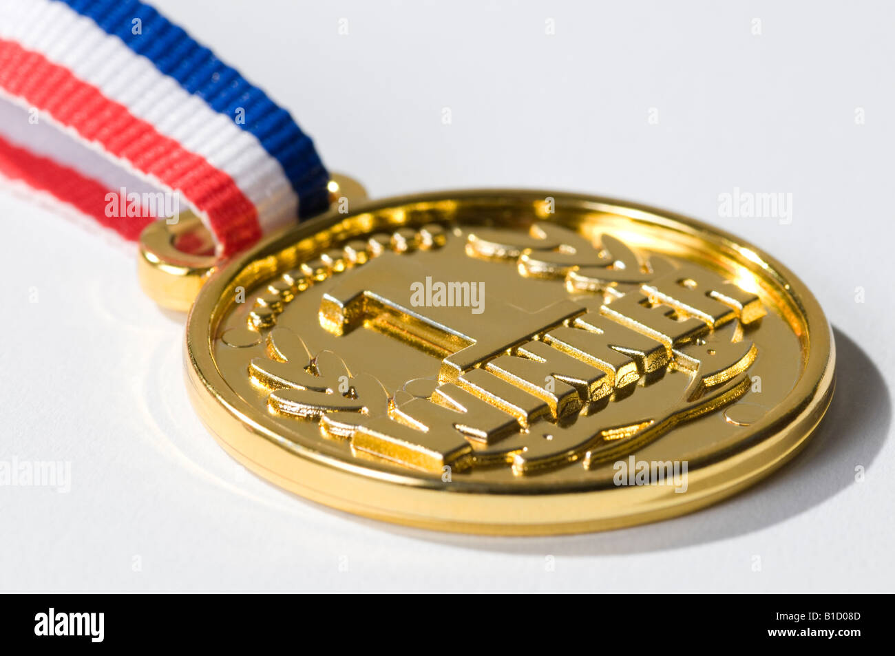 gold winners medal Stock Photo