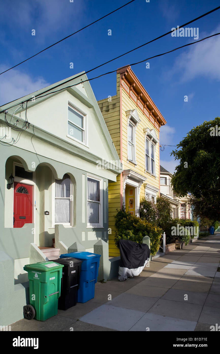 Houses Potrero Hill San Francisco California USA Stock Photo Alamy
