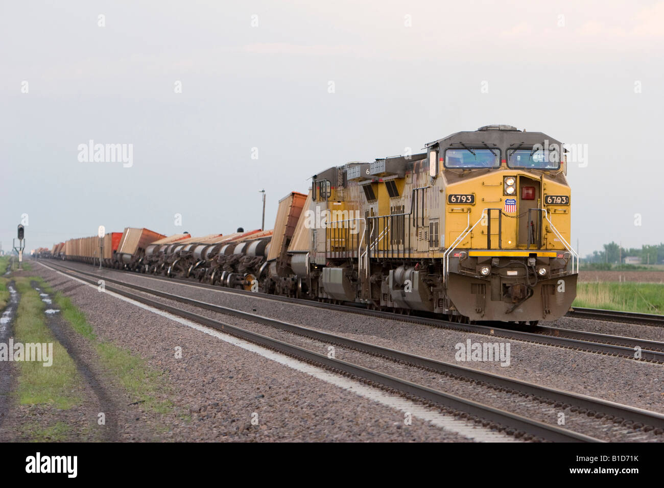 A train derailed by a tornado on highway 30 five miles west of Kearney Nebraska May 29 2008