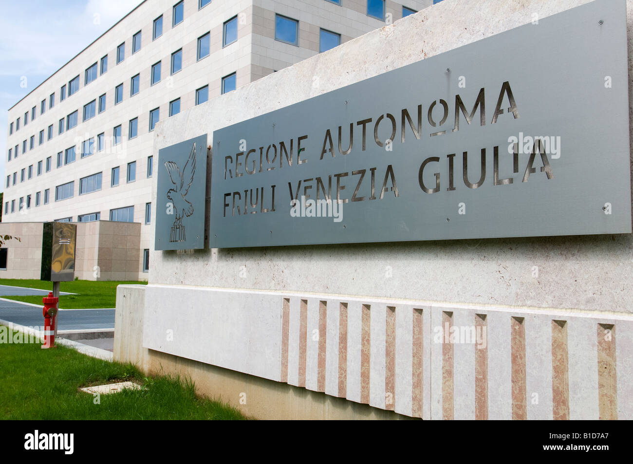 The Friuli Venezia Giulia regional administration building Stock Photo