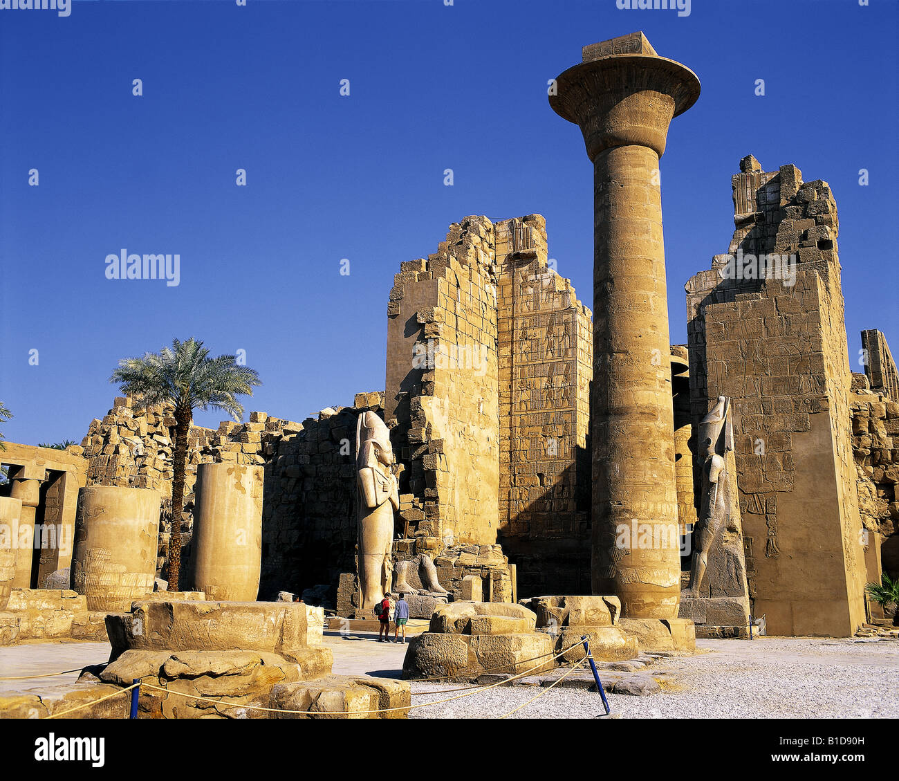 Temple of Amon at Karnak Egypt Stock Photo