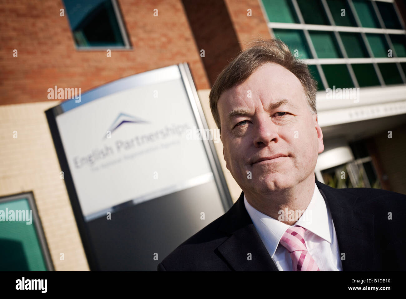 Portrait of Paul Spooner English Partnerships Regional Director of North West and West Midlands Stock Photo
