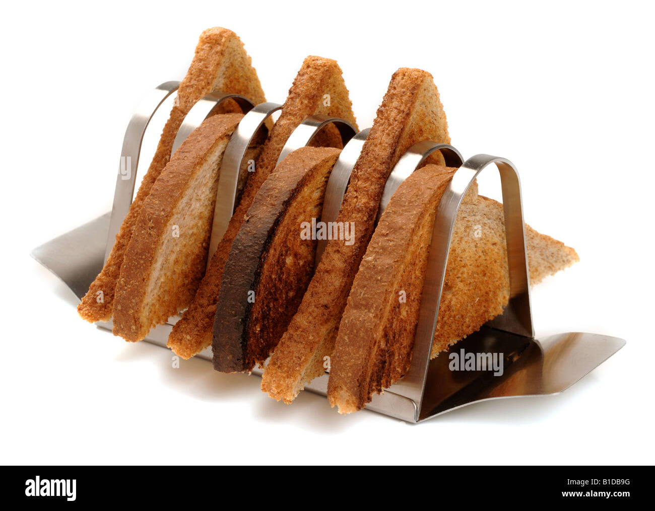 Toast and toast rack Stock Photo