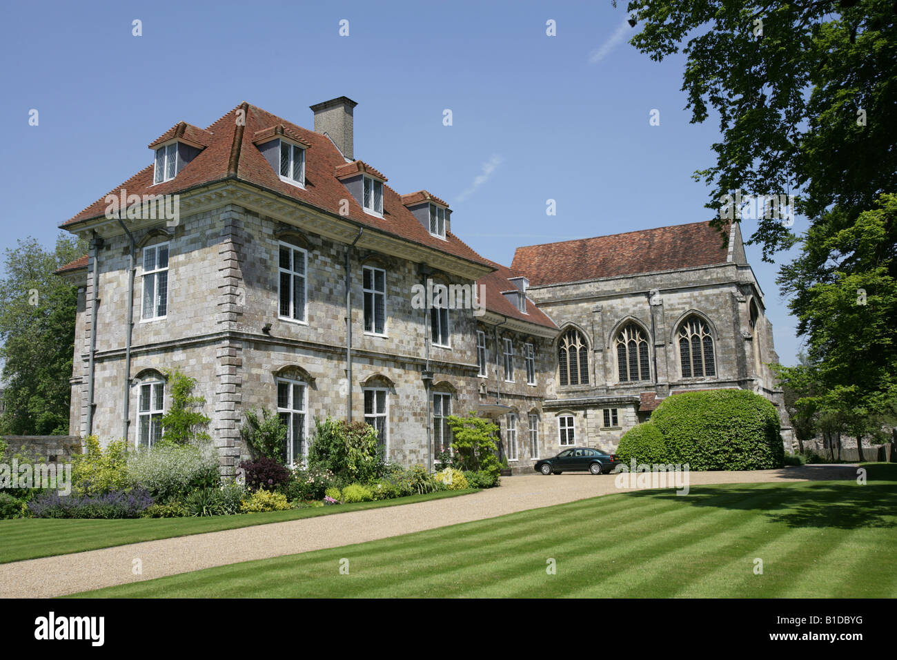 City of Winchester, England. Wolvesey Palace west wing, also know as